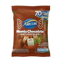 CARAMELOS ARCOR MENTA CHOCOLATE 70 AÑOS X140 GR