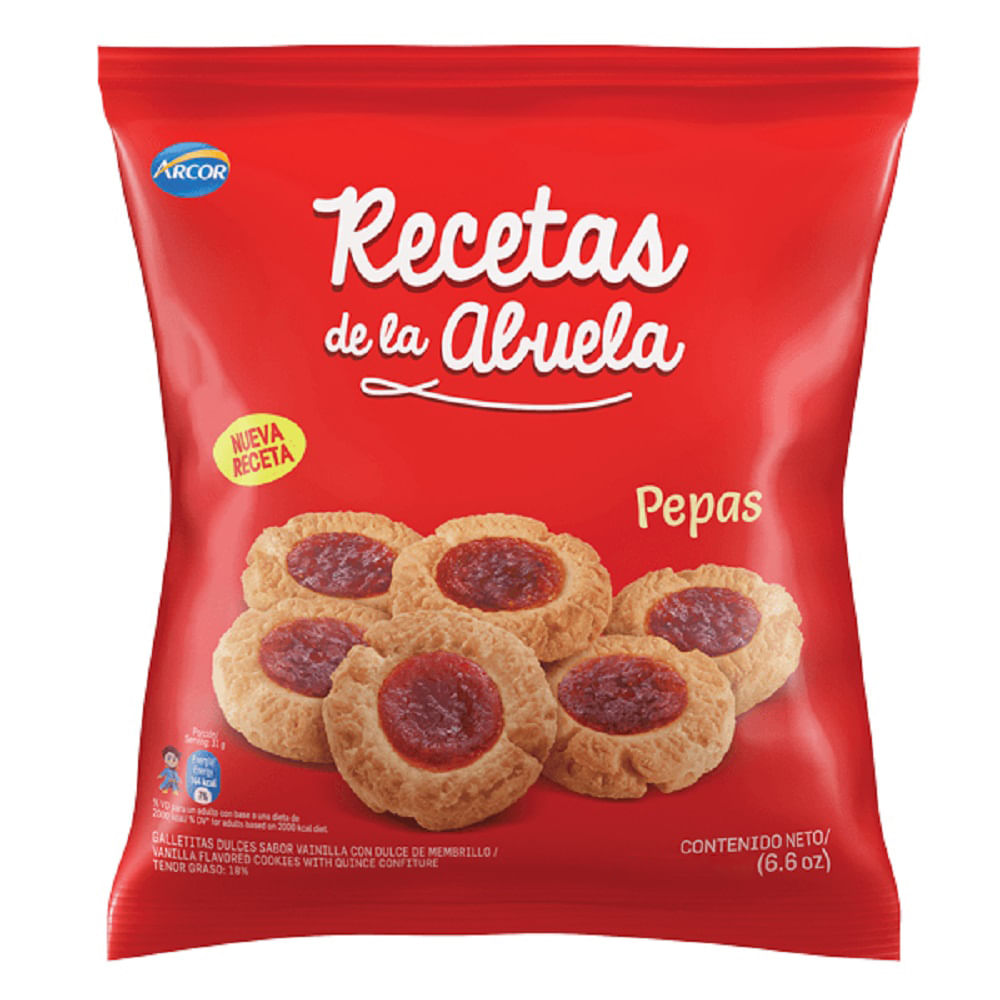 GALLETITAS PEPAS RECETA DE LA ABUELA X 183GR