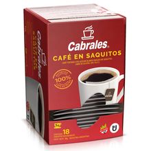 CAFE CABRALES SAQUITO X18 UNIDADES