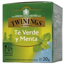 TE TWININGS OF LONDON VERDE Y MENTA X20GR