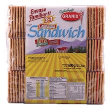 GALLETITAS GRANAGUA SANDWICH 3 X 600GR