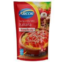 SALSA ARCOR ITALIANA NUEVA RECETA X 340 GRS