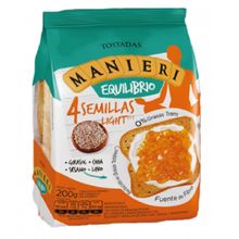 TOSTADAS MANIERI EQUILIBRIO 4SEMILLAS X 200GR