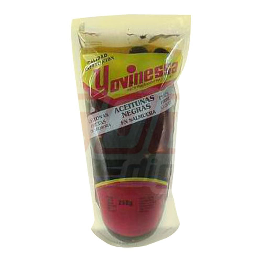 ACEITUNAS NEGRAS YOVINESA DP 250GR O