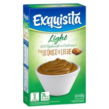 POSTRE EXQUISITA LIGHT DULCE DE LECHE X 60 GRS