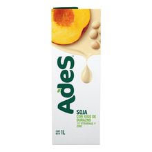 JUGO DE SOJA ADES SOJA DURAZNO X1LT.