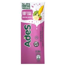 JUGO DE SOJA ADES X200ML MAX FRUT.TROPICALES BRICK