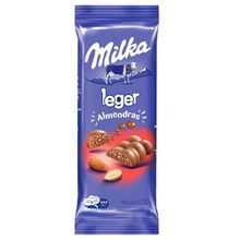 CHOCOLATE MILKA LEGER ALMENDRAS X 110 GR