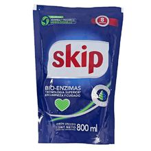 JABON SKIP LIQUIDO P/ROPA BIO ENZIMAS X 800 ML