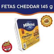 QUESO CHEDDAR MILKAUT FETAS X145GR
