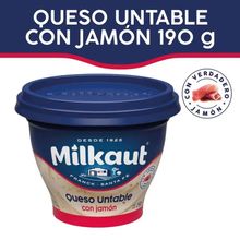 QUESO UNTABLE MILKAUT JAMON X190GR