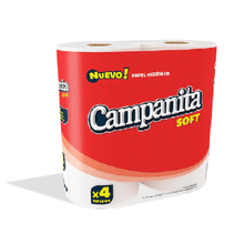 PAPEL HIGIENICO CAMPANITA SOFT 4X30M