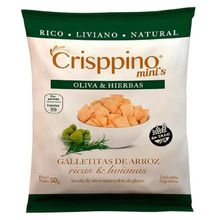 GALLETITAS CRISPINO MINI OLIVA Y HIERBAS X50G