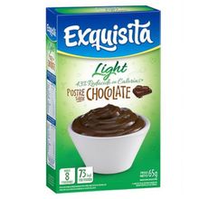 POSTRE EXQUISITA CHOCOLATE LIGHT X 65 GR