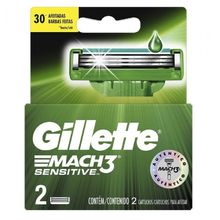 GILLETTE MACH 3 SENSITIVE C/ALOE CARTUCHO X2UN