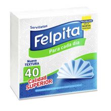 SERVILLETAS FELPITA BLANCA X40UN