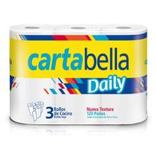 ROLLO DE COCINA CARTABELLA 3X40PAñOS