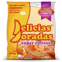 TAPA EMPANADA X500G DELICIAS DORADAS SUPER CRIOLLA