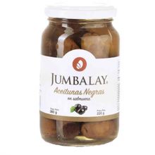 ACEITUNAS NEGRAS C/CAROZO JUMBALAY X360GR PREMIUM