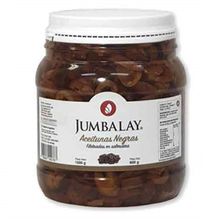 ACEITUNAS NEGRAS FIL. JUMBALAY FRASCO X360GR
