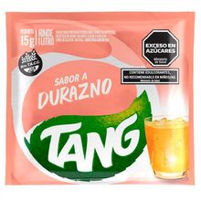 JUGO EN POLVO TANG DURAZNO C/ENDULCOR X 15 GRS