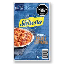 RAVIOLES LA SALTEÑA POLLO/ESPIN.X450GR