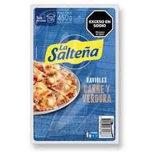 RAVIOLES LA SALTEÑA CARNE/VERDURA X450GR