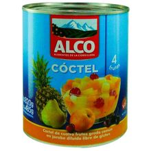 COCTEL DE 4 FRUTAS ALCO LATA X820GR