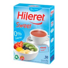 EDULCORANTE HILERET SWEET POLVO 50 UNID.