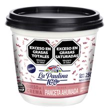 QUESO CREMA LA PAULINA PANCETA X 250 GR X12