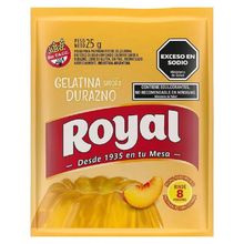 GELATINA ROYAL DURAZNO X25G