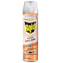 INSECTICIDA RAID CASA Y JARDIN BASE ACUOSA X380ML