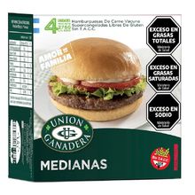 HAMBURGUESAS UNION GANADERAX4X276GR MEDIANA