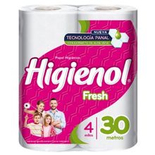 PAPEL HIGIENICO HIGIENOL FRESH ALOE 4X30MTS