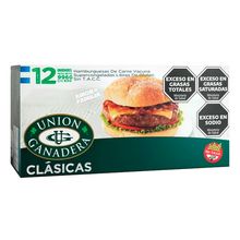 HAMBURGUESAS UNION GANADERA 12X83GR