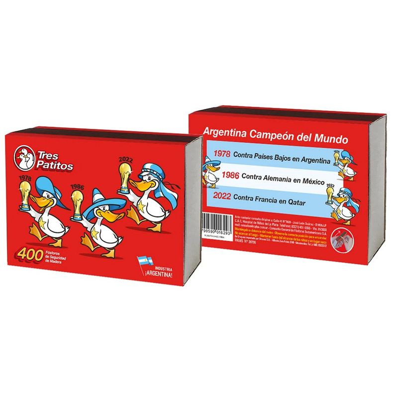 FOSFOROS-TRES-PATITOS-CAMPEONES-X-400-UNID-1-13082