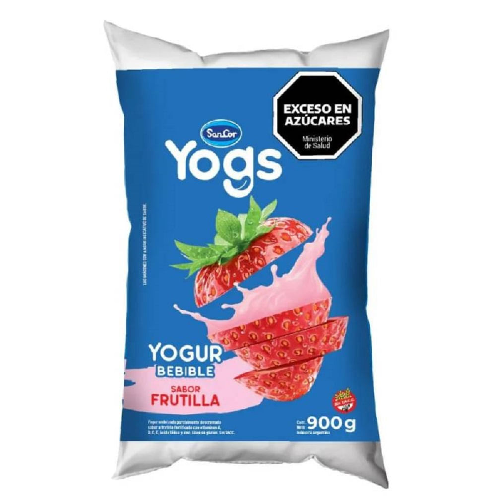 YOGUR SANCOR YOGS SACHET FRUTILLA X900GR YOGUR SANCOR YOGS SACHET FRUTILLA X900GR