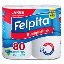 PAPEL HIGIENICO FELPITA BLANQUI. 4X80M