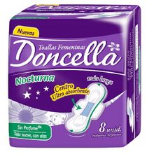 TOALLITAS DONCELLA NOCTURNAS X8UN