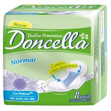 TOALLITAS DONCELLA NORMAL C/AL. C/DEO X8UN