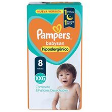 PAÑALES PAMPERS BABYSAN XGD X8UN