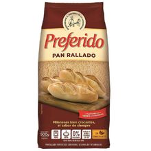 PAN RALLADO PREFERIDO HIERRO Y VITAMINA X 500 GRS