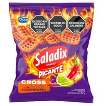 SALADIX SNACK CROSS PICANTE X 67 GR