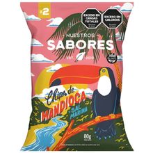 CHIPS DE MANDIOCA NUESTROS SABORES X 85GR