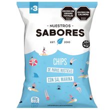 CHIPS DE PAPAS NUESTROS SABORES X80GR