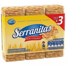 GALLETITAS SERRANITAS EXC PACK X3 X105GR