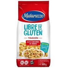 FIDEOS MATARAZZO TIRABUZON S/GLUTEN+HIERRO X500GR