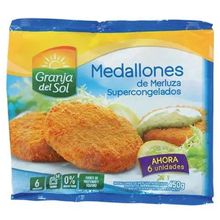 MEDALLONES DE MERLUZA GDS X 450GR