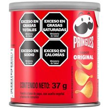 PAPAS PRINGLES TUBO ORIGINAL X 37 GRS