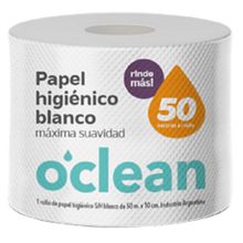 PAPEL HIGIENICO OCLEAN 1X50MTS